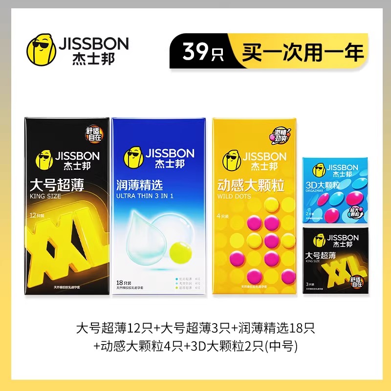 Jissbon Extra Large Ultra-Thin Condoms 54mm detail 7
