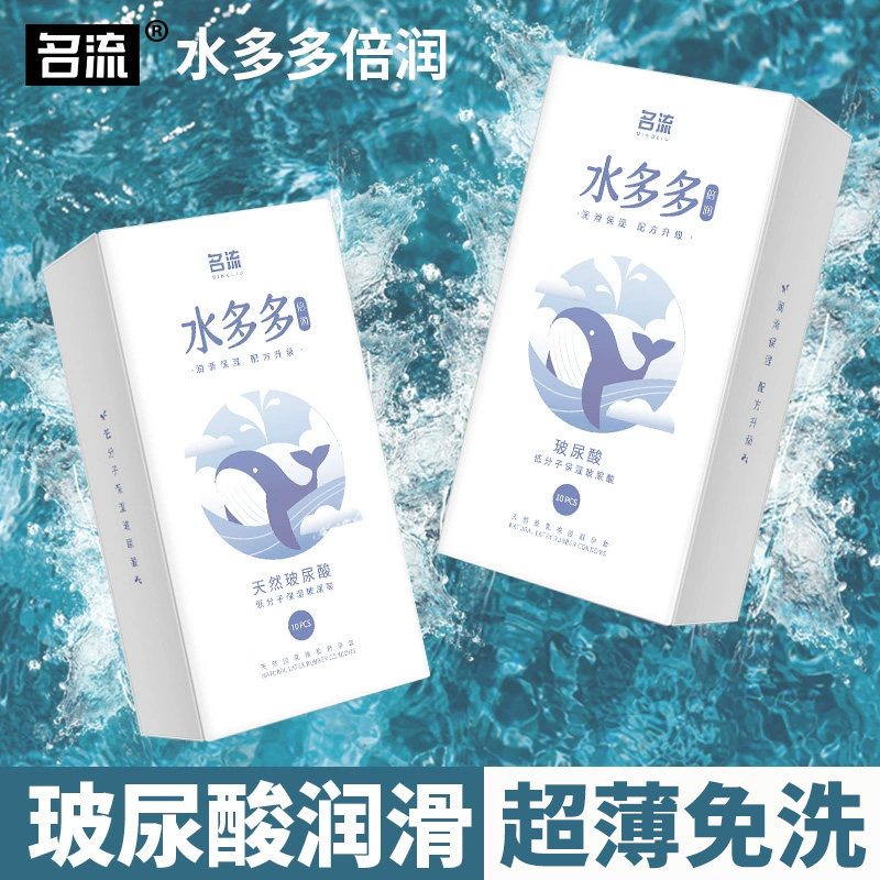 名流水多多玻尿酸超薄避孕套