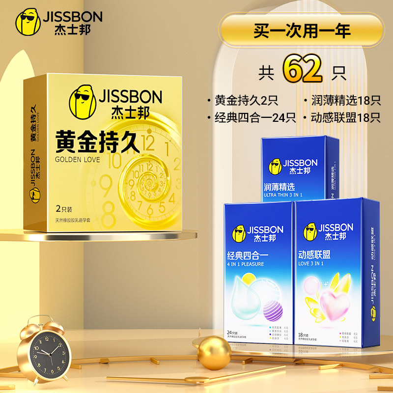 Préservatifs Jissbon Golden Endurance detail 3