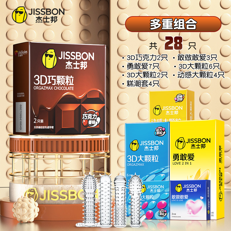 Jissbon Textured Condoms for Enhanced Sensation detail 2