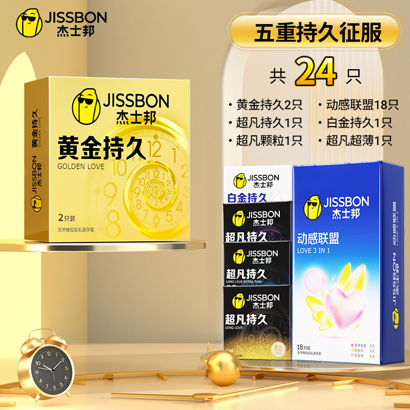 Jissbon Golden Endurance Condoms detail 5