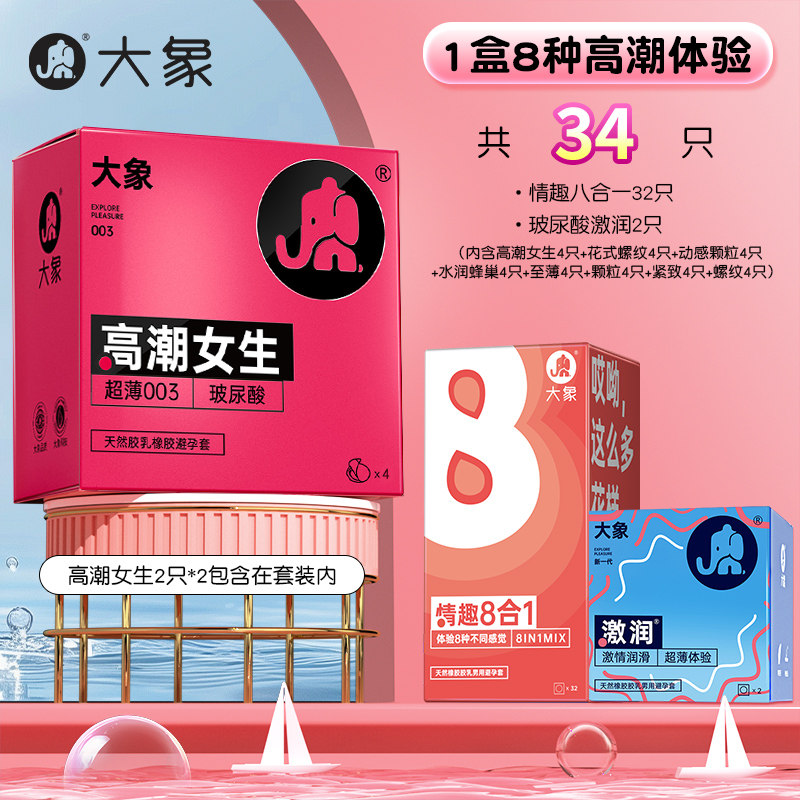大象玻尿酸高潮避孕套 detail 4
