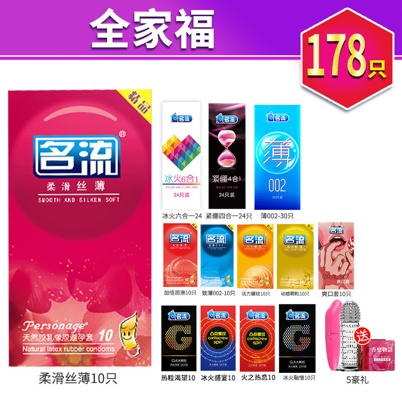 Préservatifs texturés Mingliu, pack assorti detail 6