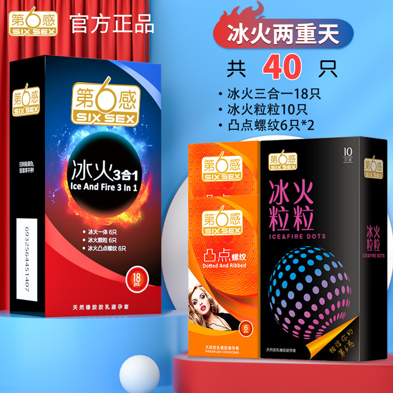 6th Sense Ice & Fire Condoms detail 2