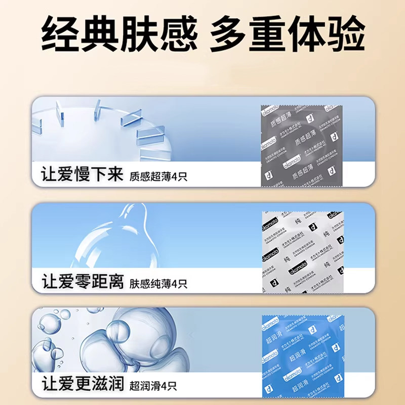 Okamoto 001 Ultra-Thin Condoms Assorted Pack detail 2