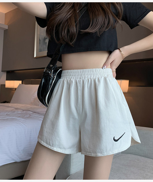 ໂສ້ງຂາສັ້ນຍີ່ຫໍ້ trendy ລະດູຮ້ອນໃຫມ່ວ່າງແອວສູງ