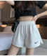 ໂສ້ງຂາສັ້ນຍີ່ຫໍ້ trendy ລະດູຮ້ອນໃຫມ່ວ່າງແອວສູງ