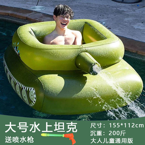 超大游泳圈充气坐骑大鲨鱼水上玩具成人大人海豚黑鲸鱼冲浪网红 - 图0