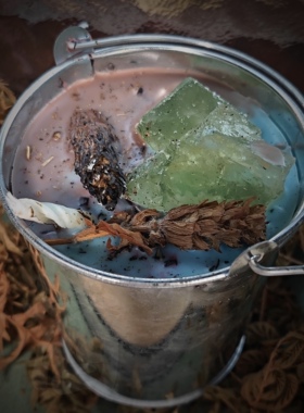 酋长摆摊   弥额·   原创香薰蜡烛   草药手工许愿室内香氛