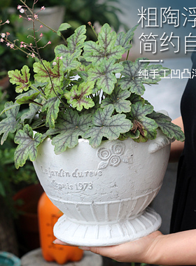 粗陶北欧复古多肉盆花卉陶土花盆