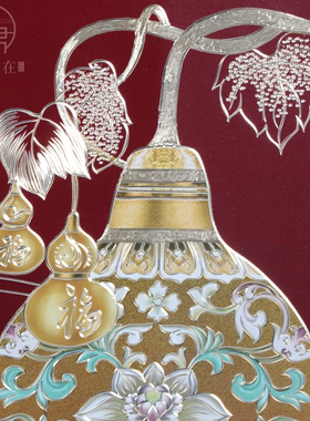 福字手工铜雕福禄葫芦玄关挂画