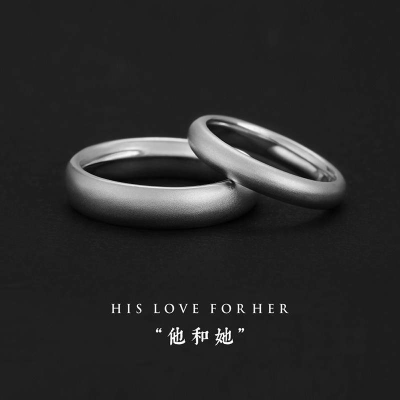 饰悟原创设计小众素圈纯银订婚戒指 饰悟戒指/指环
