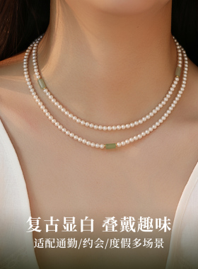 SHIWU新中式珍珠项链女高级感