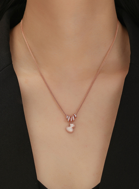 饰悟银饰2026新年葫芦吊坠锁骨链