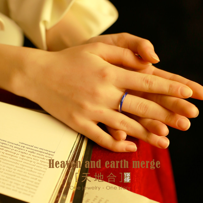 饰悟原创天地合异地恋情侣男女戒指 饰悟戒指/指环
