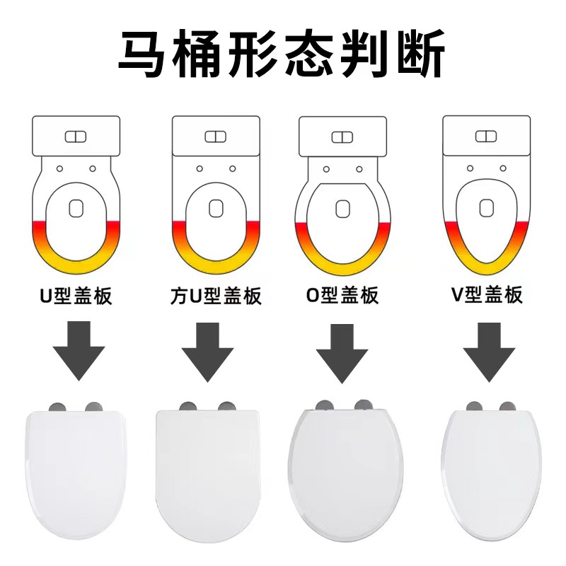 适用箭牌马桶盖盖板AB1240/1218缓降坐便器通用配件加厚脲醛 - 图1