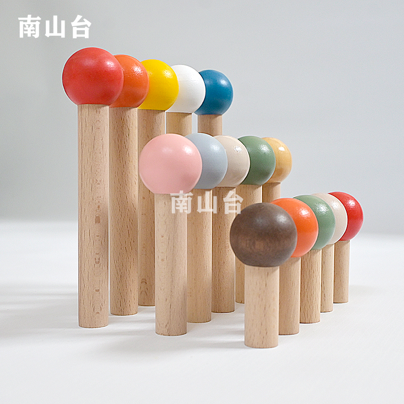 洞洞板配件大全15mm火柴棍装饰彩色实木火柴棒1.5厘米10.12mm直径 - 图2