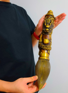 黄铜带架家居饰品办公室文昌笔