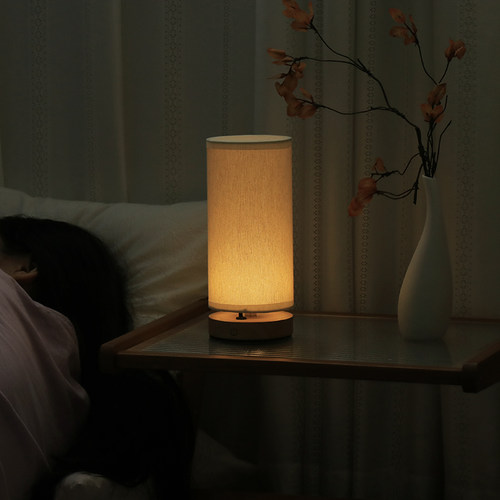 台灯床头柜桌灯充电日式侘寂风卧室高颜值遥控氛围触控睡眠小夜灯 - 图2