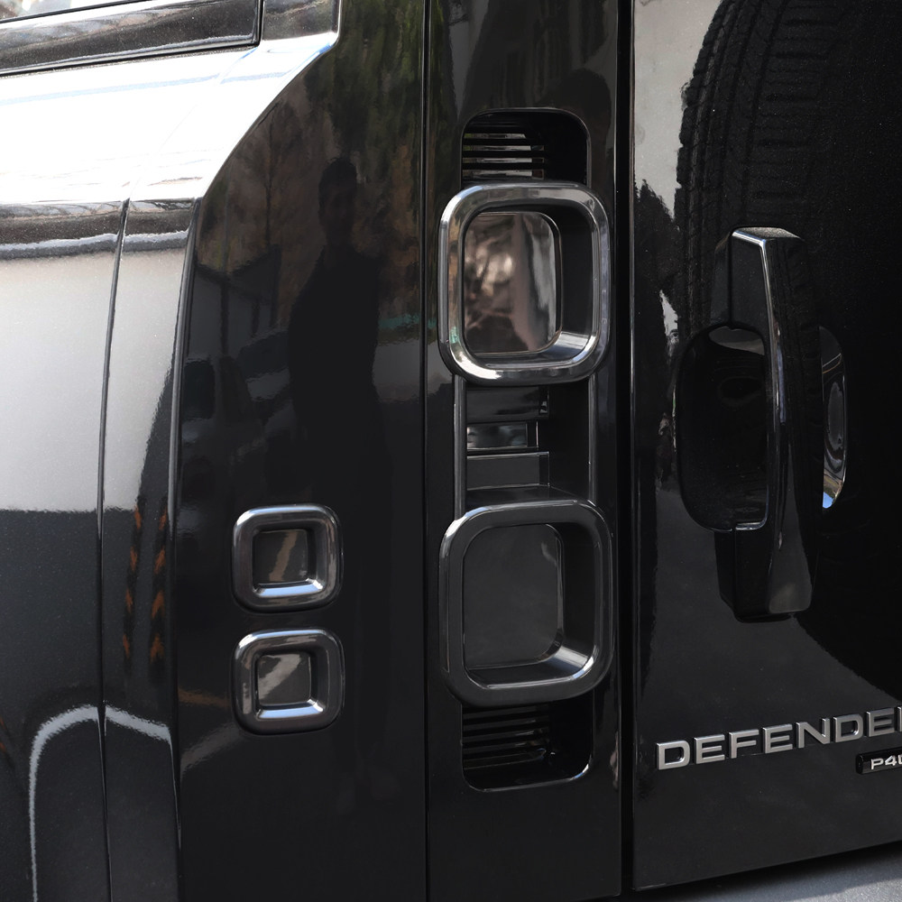 适用于20-25款路虎卫士尾灯罩熏黑尾灯壳90/110改装配件黑化灯罩,淘宝优惠券,粉丝福利购,淘宝优惠卷