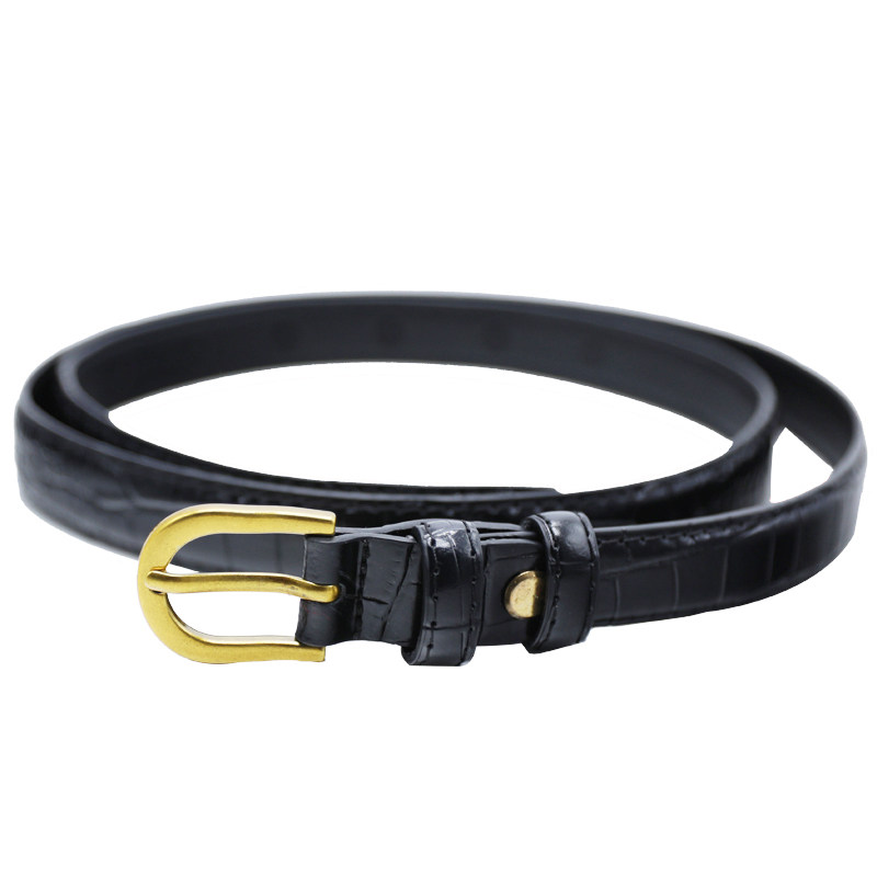 鳄鱼纹牛皮皮带女ins风配西装装饰连衣裙牛仔裤百搭真皮腰带夏季,淘宝优惠券,粉丝福利购,淘宝优惠卷