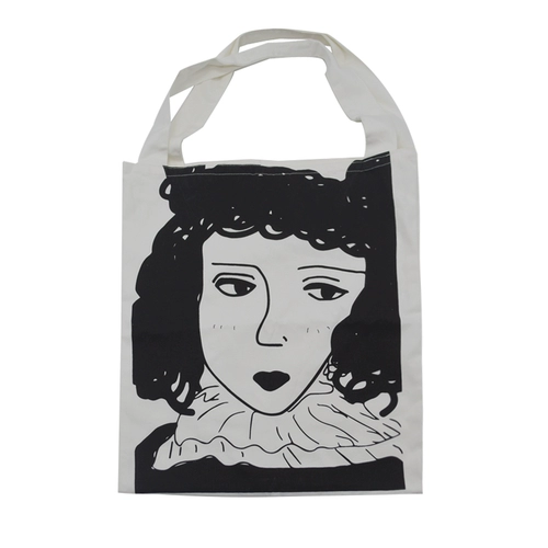 Белый вместительный и большой универсальный шоппер, сумка на одно плечо, льняная сумка, в корейском стиле