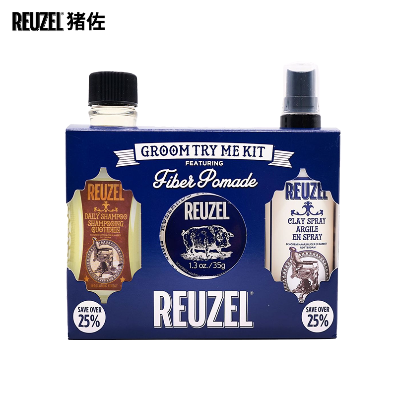 reuzel猪佐纤维水基发油乳+洗发水 Reuzel海外头发造型