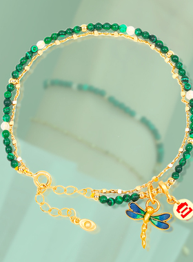 男女925银镀金和田白玉珐琅