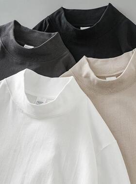 home daily 骨子里的高气质！宝藏单品！白色半高领打底衫男秋季