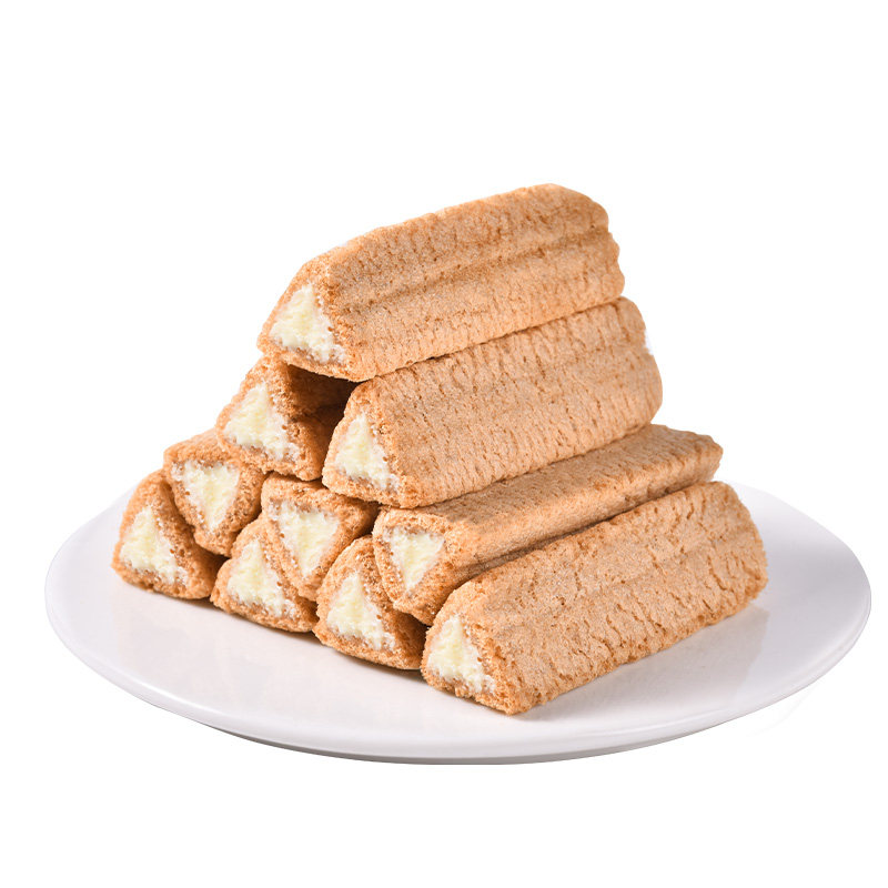 50袋法思觅语熔岩三角酥夹心威化饼 不多言膨化食品