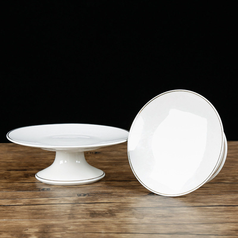 明引纯白色家用套装陶瓷果盘描金香炉无字花瓶供水杯油灯供桌摆件,淘宝优惠券,粉丝福利购,淘宝优惠卷