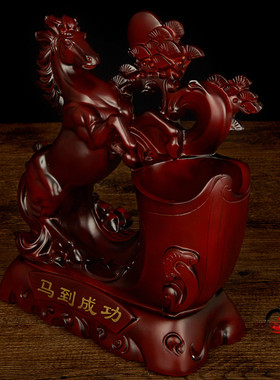 书桌马到成功帆船领导工艺品包邮