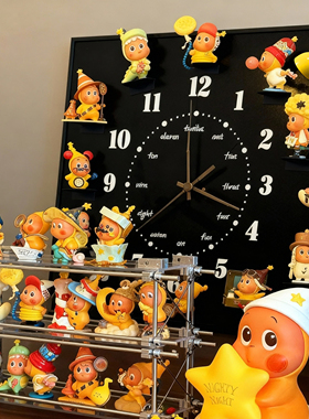 电表箱装饰画蜡笔小新卡通可爱时钟挂钟创意盲盒收纳磁吸黑板挂画