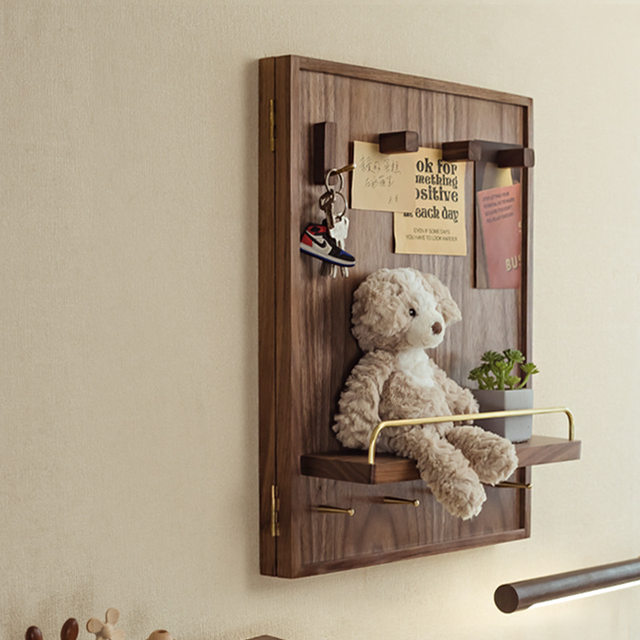 Walnut door opening box covers