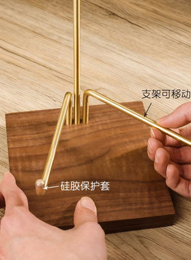 精简现代简约支架托实木