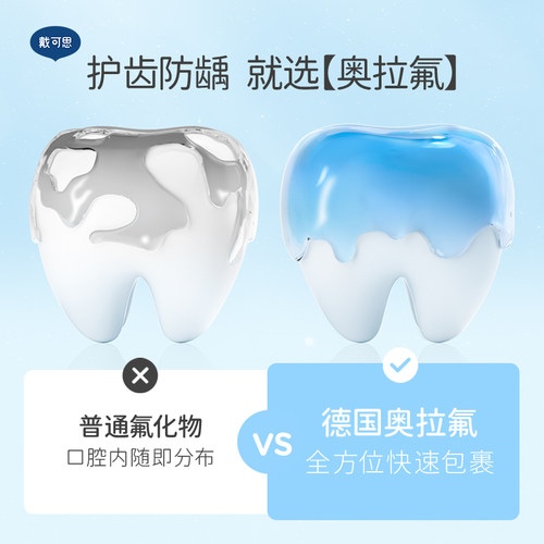 戴可思儿童奥拉氟防龋齿漱口水6-12岁温和清洁保护健齿清新漱口水 - 图1