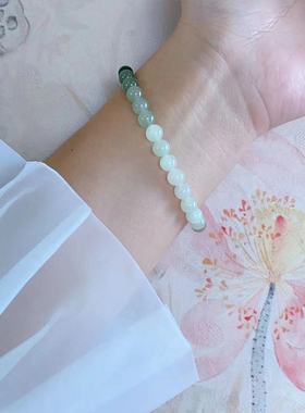 和田玉手链渐变百搭款宫宫开亮亮