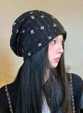 月子帽春秋产妇冷显脸小包