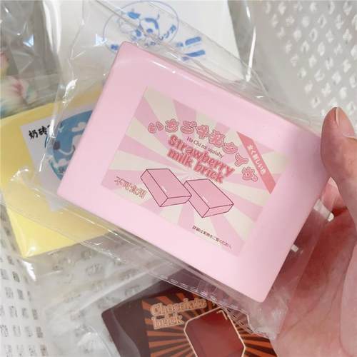 奶砖慢回弹湿软吸手指真食玩黄油糕点高颜值捏捏乐发泄解压玩具 - 图1