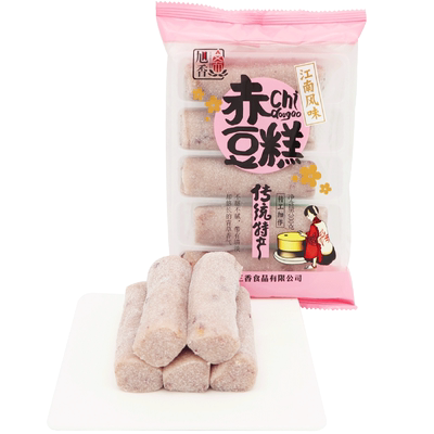 旭香斋赤豆糕300g 2袋麻薯糯米糍上海特产糕点手工点心零食小吃 虎窝淘