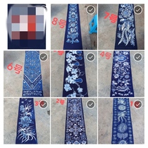 Guizhou Ethnic Wind Restaurant Guest House Miao Wax Dyeing Table Flag Tea Flag Batik tea Cloth Table Cloth 45 * 245