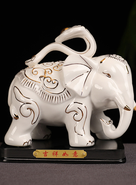 风水招财客厅陶瓷桌面柜台工艺品