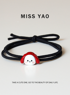 MISS YAO 可爱猫咪发圈小动物头绳扎头发橡皮筋发绳女胶圈皮圈