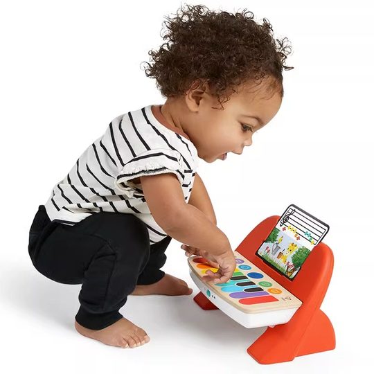 Hape智能触控电子钢琴6个月男女孩宝宝儿童益智力玩具迷你黑科技