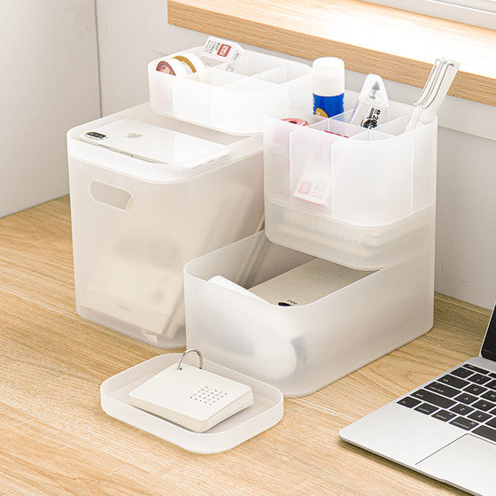 Desktop storage box dressing table cosmetics lipstick organizer