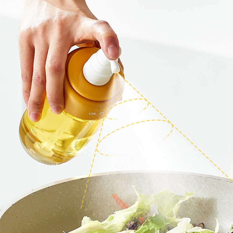 升级雾化喷油瓶食品级家用厨房空气炸锅专用喷雾玻璃密封防漏油壶 - 图0