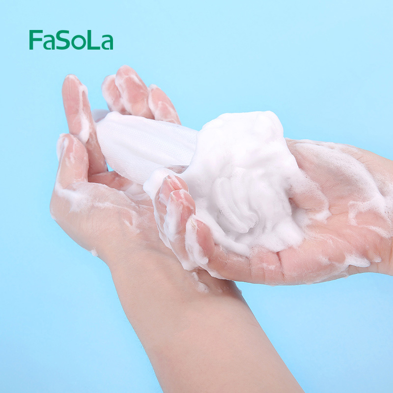日本洗面奶洗脸网起泡网脸部专用装手工皂肥皂网香皂泡沫打泡网袋-图1