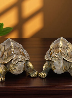 纯铜乌龟寿龟摆件大号