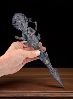 纯铜象鼻金刚杵降魔杵金刚橛摆件藏式法器雕刻装饰品家居风水镇宅