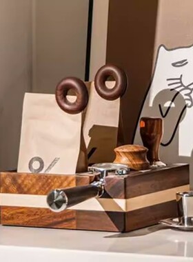 轻奢现代样板间餐置物架红酒杯洋酒装饰画吧台咖啡托盘组合摆件